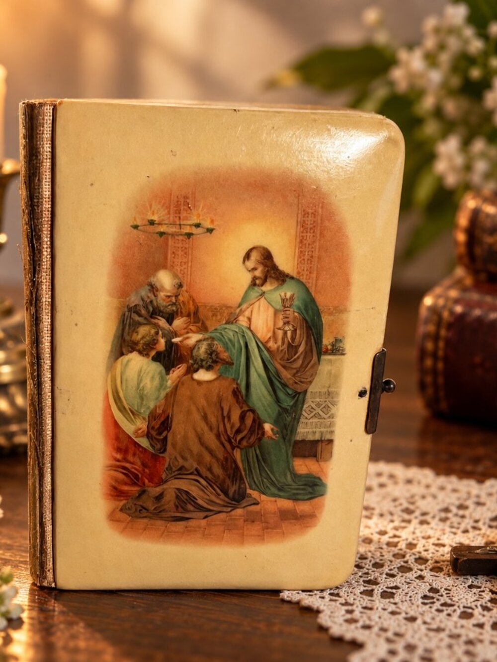 Vintage Antique French Prayer Book (Alleluia) — 1910